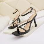 3193-2 Sexy Open-Toed High Heels Are Thin High Heel Sandals Stiletto Banquet Net