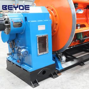 China Safety Cable Making Equipment / Rigid Stranding Machine 2000 Millimeter Capstan factory