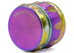 Drum Type Sharpstone Grinder , Ice Blue Zinc Alloy Cool Weed Grinders