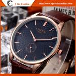 062A Rose Gold Watch Working Subdial Leather Watch Quartz Analog Watches Unisex