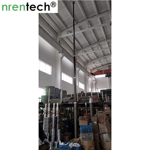 9m pneumatic telescopic mast for mobile CCTV vehicle telescoping mast antenna