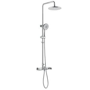 China Bathroom Lifting Round Shower Set 229mm 125mm ABS Head / Hand Shower factory