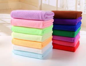 China Mix rushed color 70*140cm microfiber bath towel for adults magic towel factory