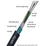 96 Core Steel Tape Single Mode Armored Duct GYTS Fibre Optic Cable