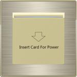 Smart Laffey Rose Gold Hotel Room Key Card Holder 12V DC Metal Frame