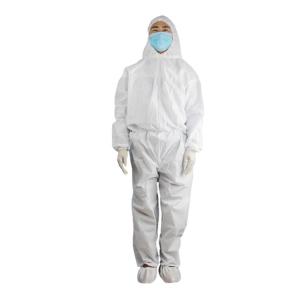 China Disposable Protective Coverall , Disposable Coverall Suit Polypropylene Polyester factory