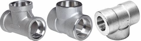 China Socket Welding Tee 316 Stainless Steel Forged Tee ASTM Pipe Fittings Tee 3" X 3" Sch 30 factory