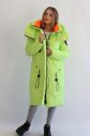 FODARLLOY Ladies warm hooded cotton-padded clothes slim long down winter jackets