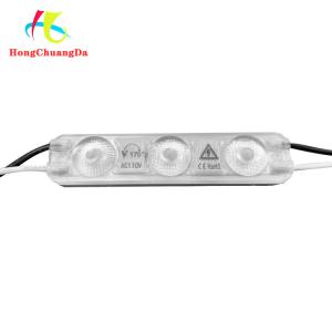 China AC110V LED Injection Module 2W 2835 3 Light Lens led module For Channel Letter factory