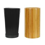 Healthy Eco Friendly Bamboo Knife Block Cylinder Shaped CSBI Approved