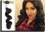 Grade 5A Virgin Peruvian Hair Extensions , Natural Wave Human Hair