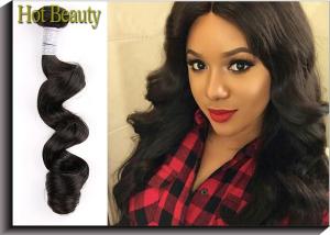 China Grade 5A Virgin Peruvian Hair Extensions , Natural Wave Human Hair factory