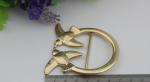 Fashion gold color 32 & 47 mm round shape double bird patter decorative metal