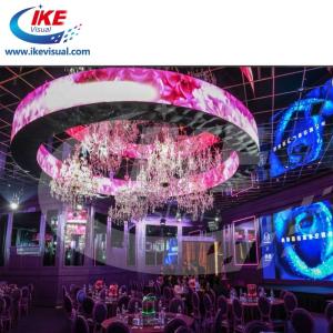 China Rubber Digital Curved LED Display Screen P4 1000 Nits 5000:1 Full Color factory