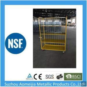 China Adjustable Freely Caged Trolley On Wheels factory
