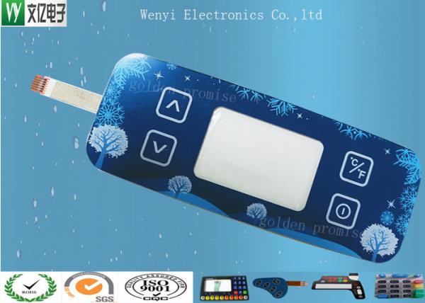 Standard Membrane Keypad Touch Sensitive Switch With Acrylic / PC / Glass