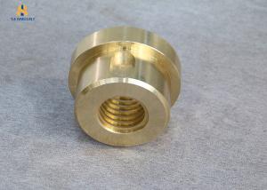 China Non - Standard Customized Yellow Copper Nut Crusher Spare Parts Flange Type factory