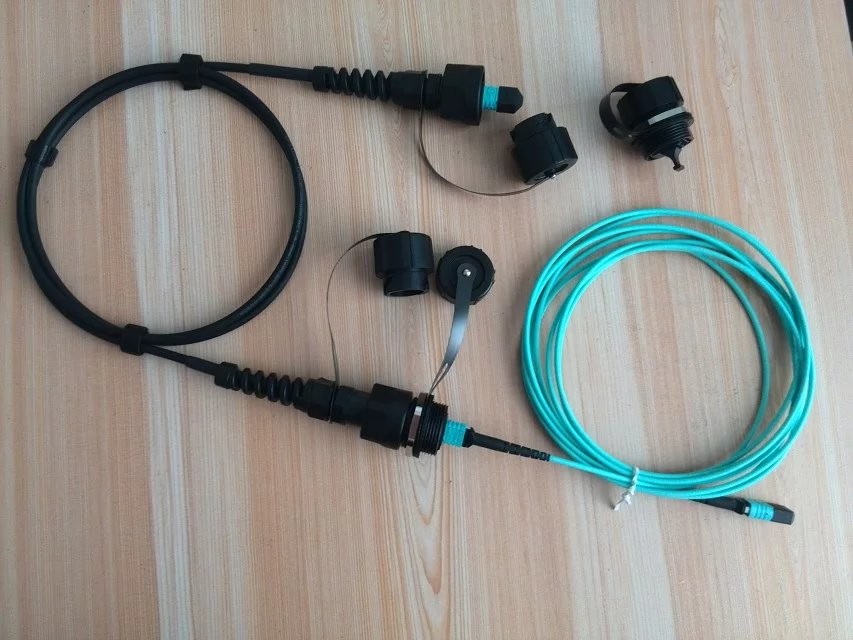 ODVA MPO Waterproof Protection Terminating Fiber Optic Cable IP68