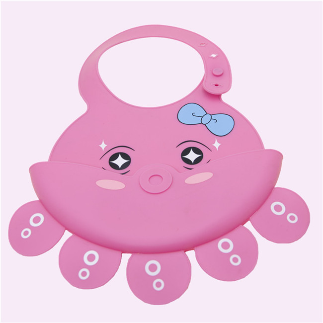 100% Waterproof Baby Shampoo Cap BPA Free Baby Silica Gel Bibs Easy To Clean