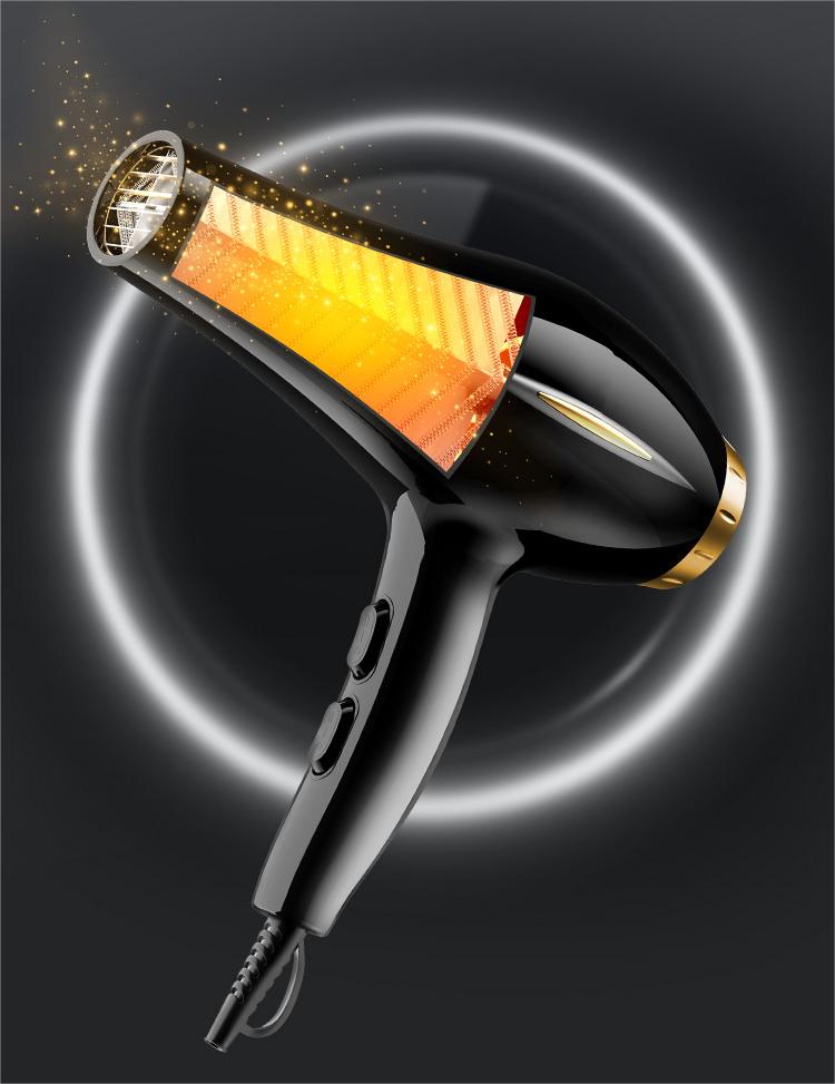 Barber Shop Dedicated Hair Dryer with Overheat Protection and Electric Power Source
