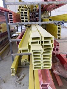 China Fireproof 2 Inch Plastic FRP U Channel 4.5mm Thick ODM HIigh Tensile Strength factory