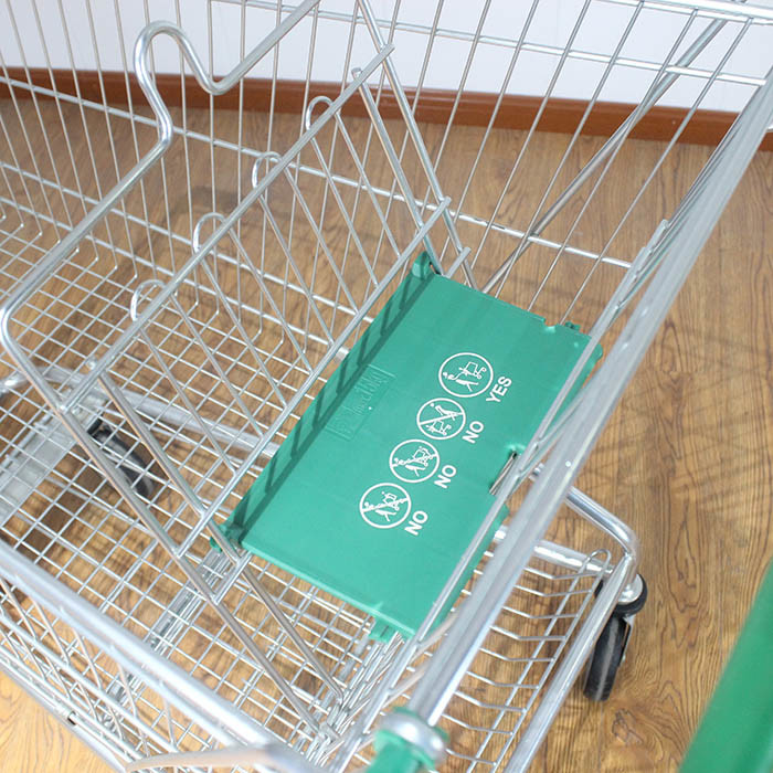 210L Durable Rolling Trolley Hot Selling Metal Shopping Trolley