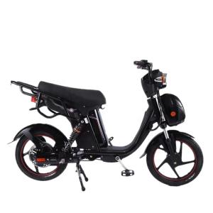 China Full Suspension Electric Moped Scooter 48V 500W Front Disk And Rear Drum Brakes factory