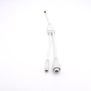 China White PVC Waterproof Y Connector IP68 M12 250V CCC Certified factory