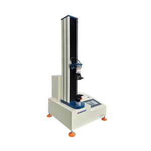 China new design single column universall testing machine free grips factory