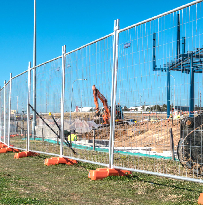 Hot Dipped Galvanised Outdoor Temp Fence Panels For 3mm / 4mm Wire Dia