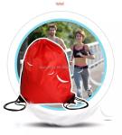 Custom Logo Printed Calico Drawstring Backpack