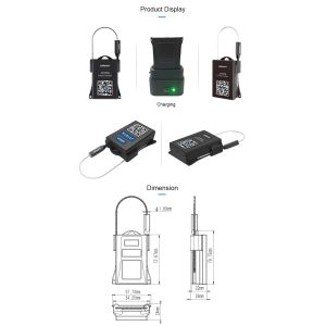JT707A Container GPS Electronic Cable Seal Tracking Device Reusable