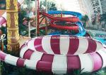 Water Playground Equipment Fiberglass Water Slides , Super Bowl Water Slide