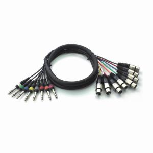China XLR to 6.35 Stereo Sound Snake Cable 10mm - 15.5mm OD Range FA Series DISCO Audio factory