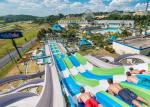Multi Color Water Park Slide Environmental Protection Roller Coaster Rafting