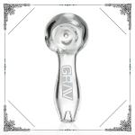 Spoon Pipe Mix Color Grav Hand Blown Glass Pipe 4 Inches Hand Tobacco Pipe