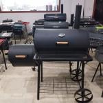 Stainless Steel Double Barrel Smoker BBQ Grill with Big Body and Large Cooking