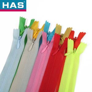 China Colorful Reversible Invisible Zipper Hidden Teeth 3# Nylon Zipper for Garments factory