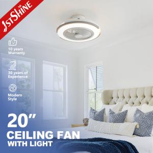 China 20 Inch 220V High Airflow Flush Mounted LED Ceiling Fan with Light Bedroom factory