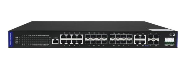 Multi Port Industrial Grade Ethernet Switch / Managed Fiber Optic Ethernet