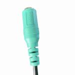 Black 3.5mm RCA Audio Video Cable Customizable Length With PVC Jacket