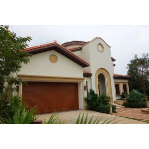 HA80 Wood Grain Aluminum Roller Shutter Door 80mm Width