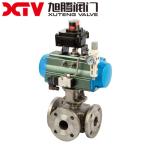 Industrial DIN Wcb/CF8/CF8m Stainless Steel Floating Flange Ball Valve with