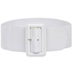 Pin Women Buckle Fabric Elastic Belt Vintage Leather Buckle Belt Cinch