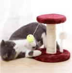 Christmas Cats Scratching Posts Solid Wood Red Brown Cat Scratching Pole
