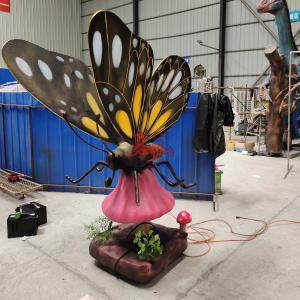 China Waterproof Theme Park Realistic Animatronic Butterfly Insect Model For Business Activities factory