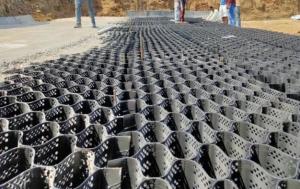 China Cellular Confinement Gravel Path Stabilizer Grid Geocell Slope Stabilization factory