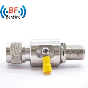 China 698-3800MHz N to SMA RF Cable Connector Female Lightning Arrester Protector Kk Surge Arrester Gas Tube factory