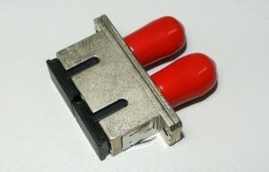 China Fiber optic adater SC to ST hybrid adapter DX metal housingwith different color cap factory