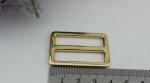 Factory outlets gunmetal zinc alloy 37 mm adjustable slide buckles for handbag